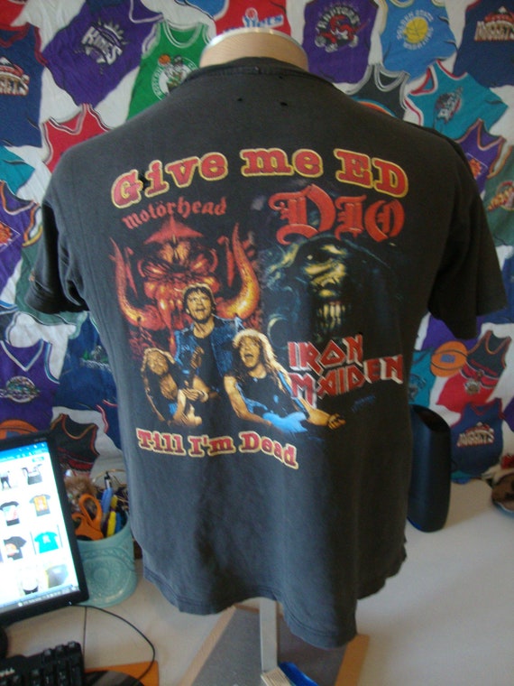 Vintage 2000's Iron Maiden Motorhead Dio Give Me … - image 4