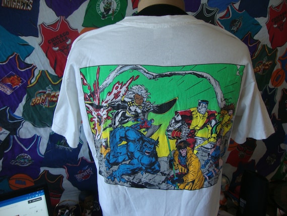 Vintage 1991 X-men Marvel Comics 90's Tee White T Shirt XL Vintage 1991 X-men Marvel Comics 90's Tee White T Shirt XL