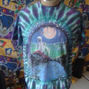 Vintage 90&#39;s The Grateful Dead Band Tee Tye ty dye Concert Tour 1995 30 Years T Shirt Size L