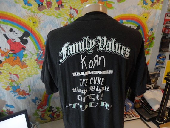 Vintage Family Values Tour 1998 Rock T-shirt XL Original Korn Limp