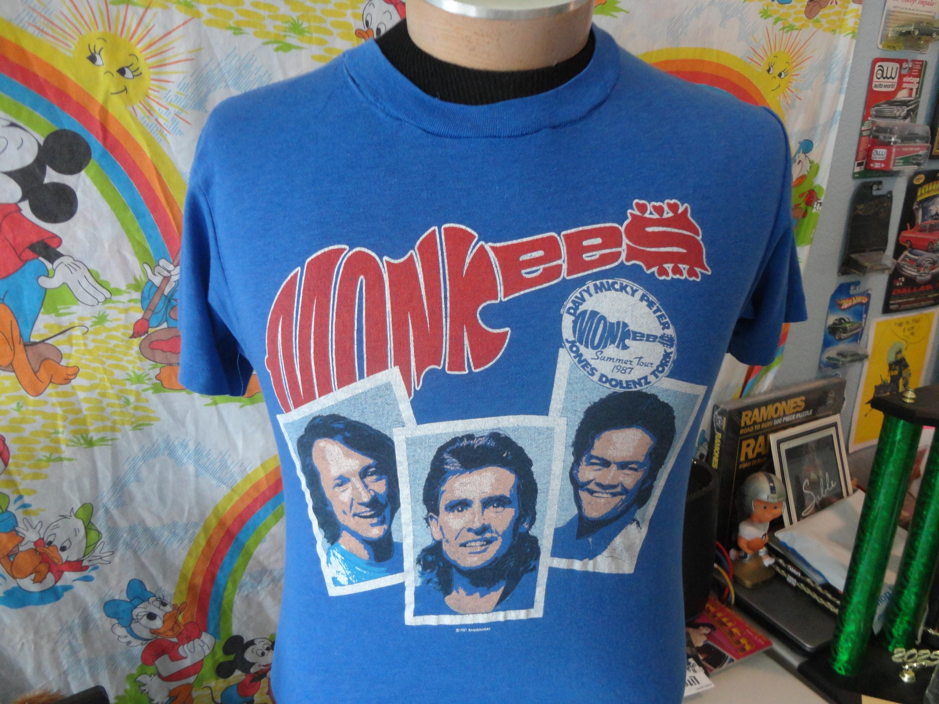 Vintage 80's the MONKEES 1986 Concert Tour Davy Jones Peter Tork