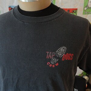Vintage 90s Dein Perry TAP DOGS Crew Tour T shirt L