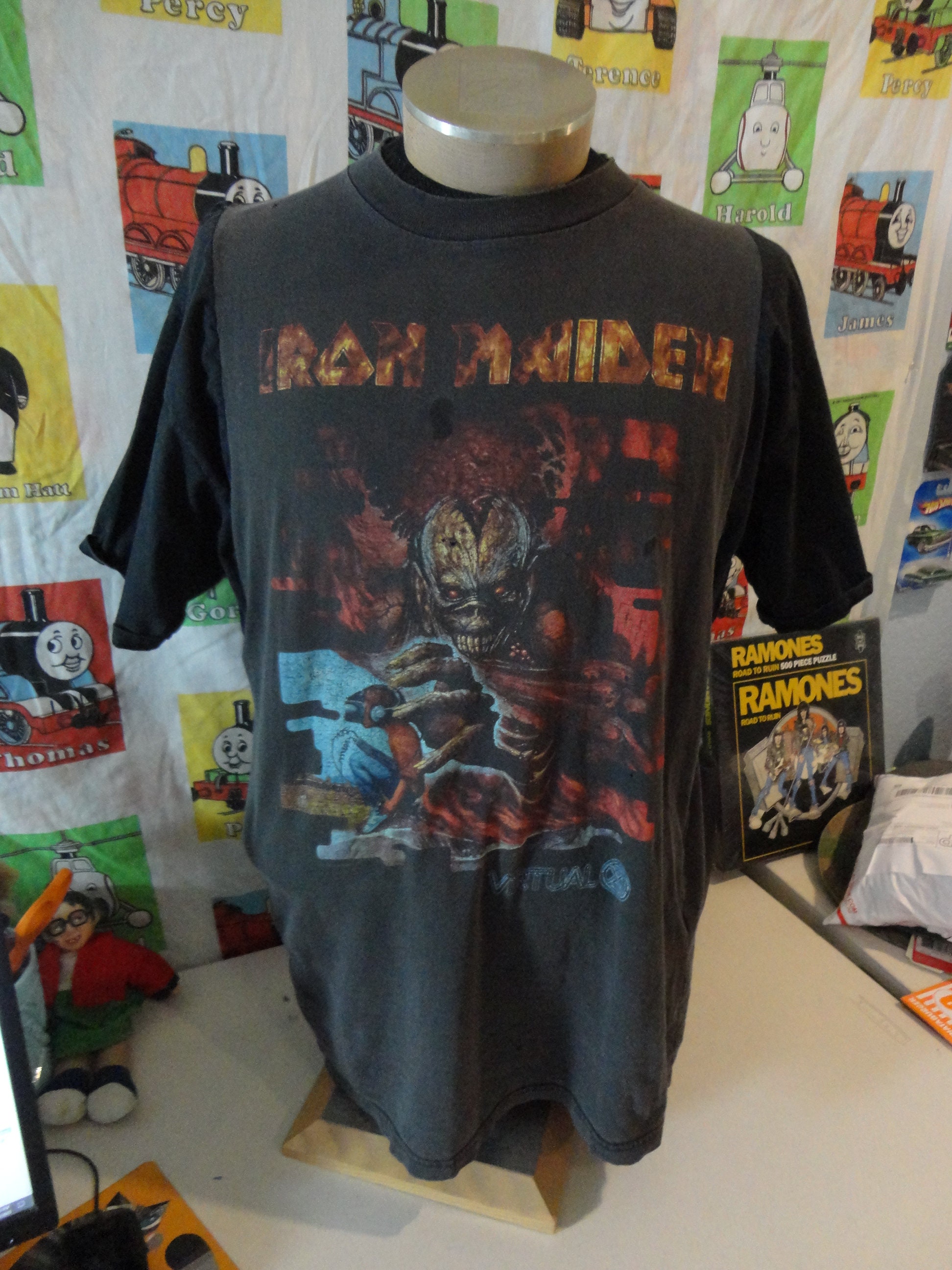 Vintage 90's IRON MAIDEN 1998 Virtual World Tour Double