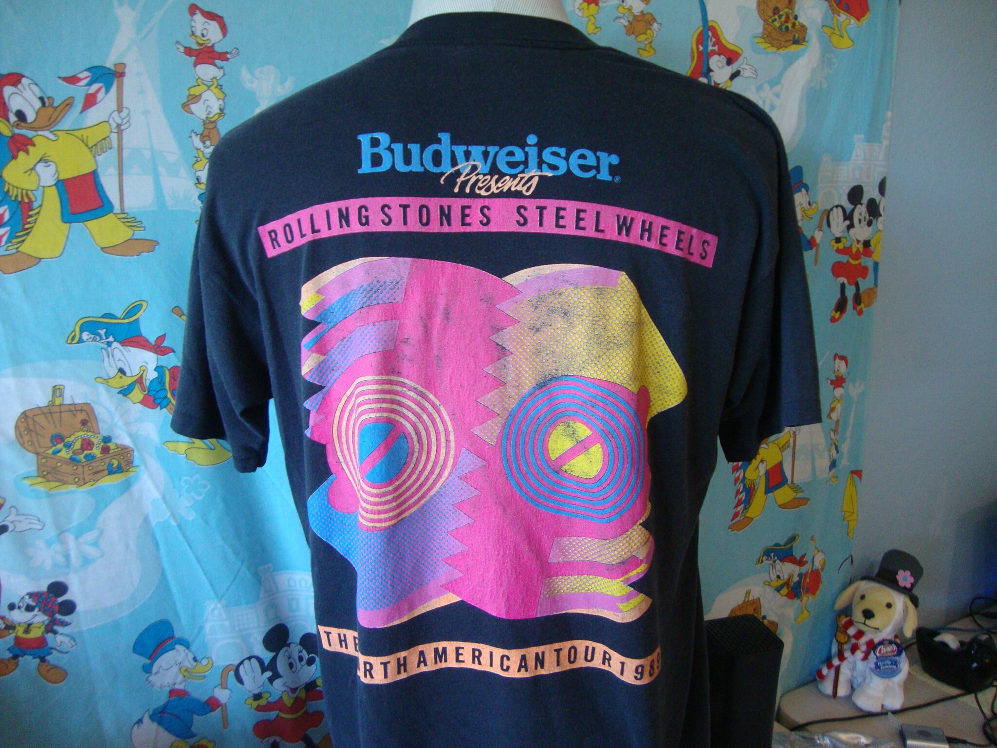 Vintage 80's the Rolling Stones 1989 Steel Wheels Classic Rock