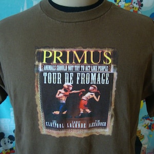 Jahrgang PRIMUS Les Claypool Tour De Fromage Konzert T Shirt Erwachsene Größe L
