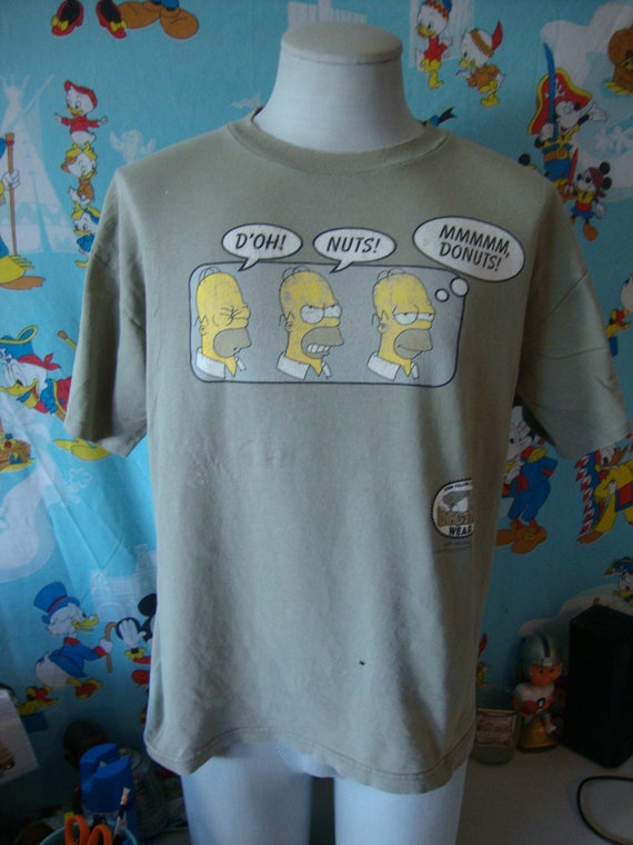 Vintage 90's the Simpsons Homer Simpson Doughnut Stanley Desantis