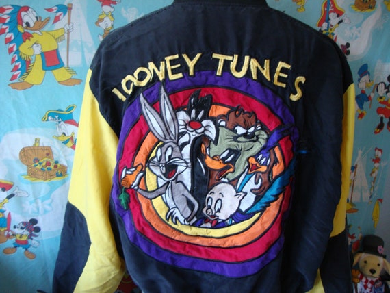 Vintage 90's Looney Tunes Cartoon Windbreaker Jack
