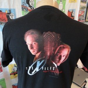 Vintage 90&#39;s The X Files 1998 Fox Television Show TV Promo tee Fight The Future T Shirt L