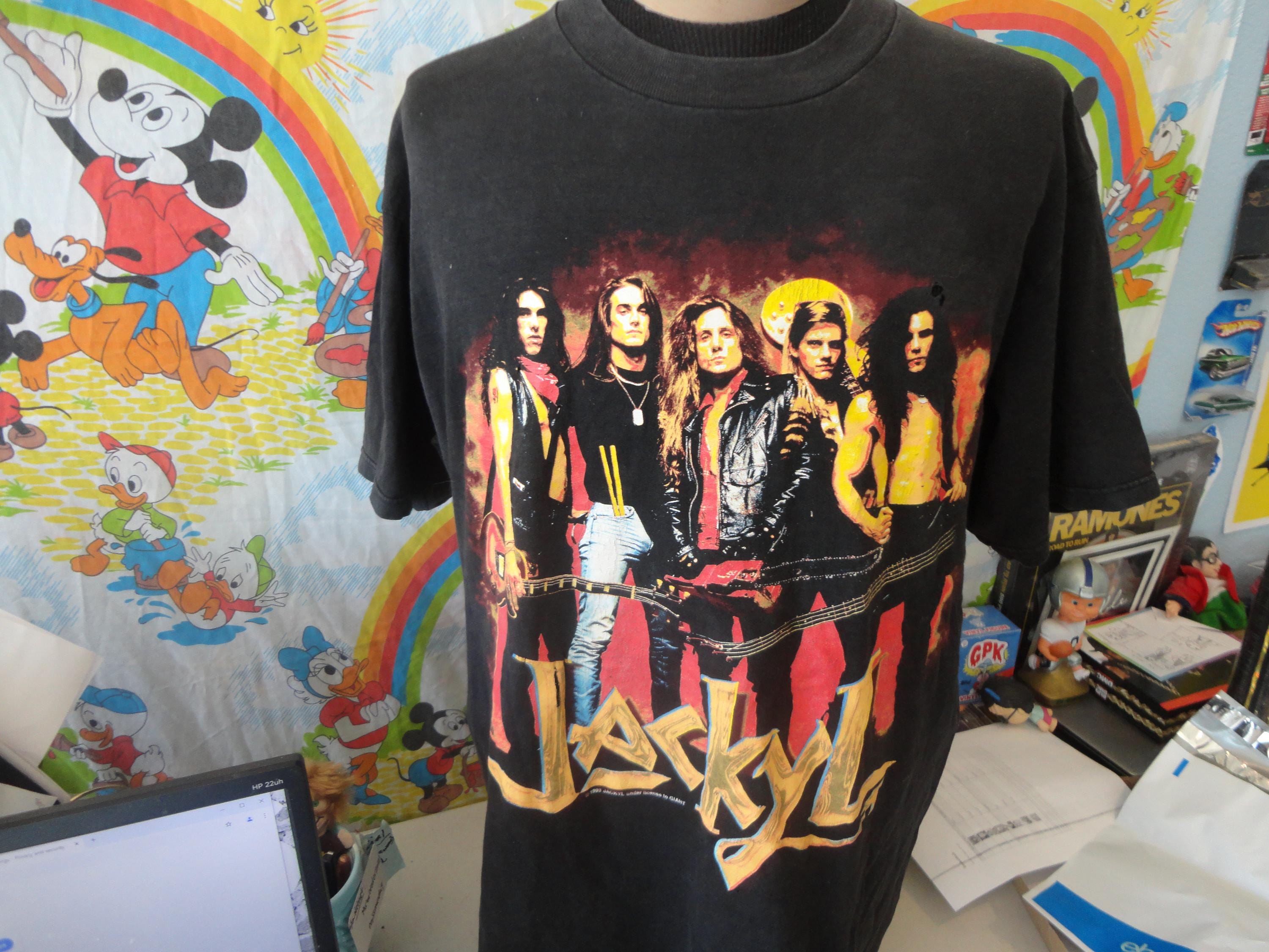 Vintage 90's JACKYL 1993 Tour Concert Heavy Metal Glam Rock T