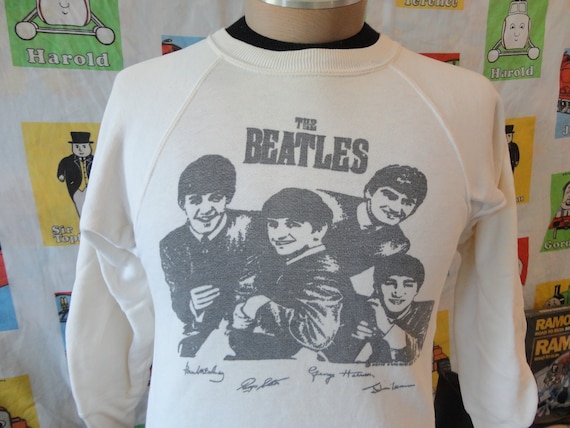 Vintage 60's The BEATLES Original 1963 Band tee W… - image 1