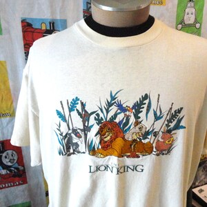 Vintage 90's the Lion King Embroidered Walt Disney Movie Promo T