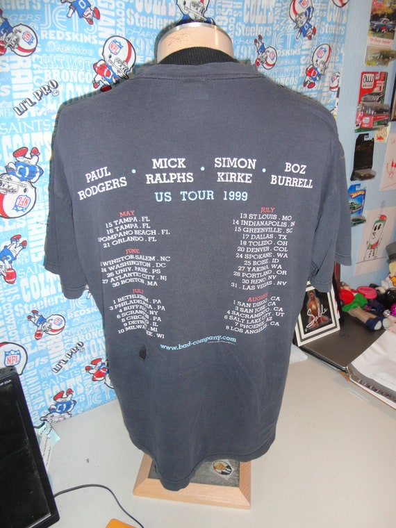 Vintage 90's BAD COMPANY 1999 Tour Band Tee Conce… - image 2