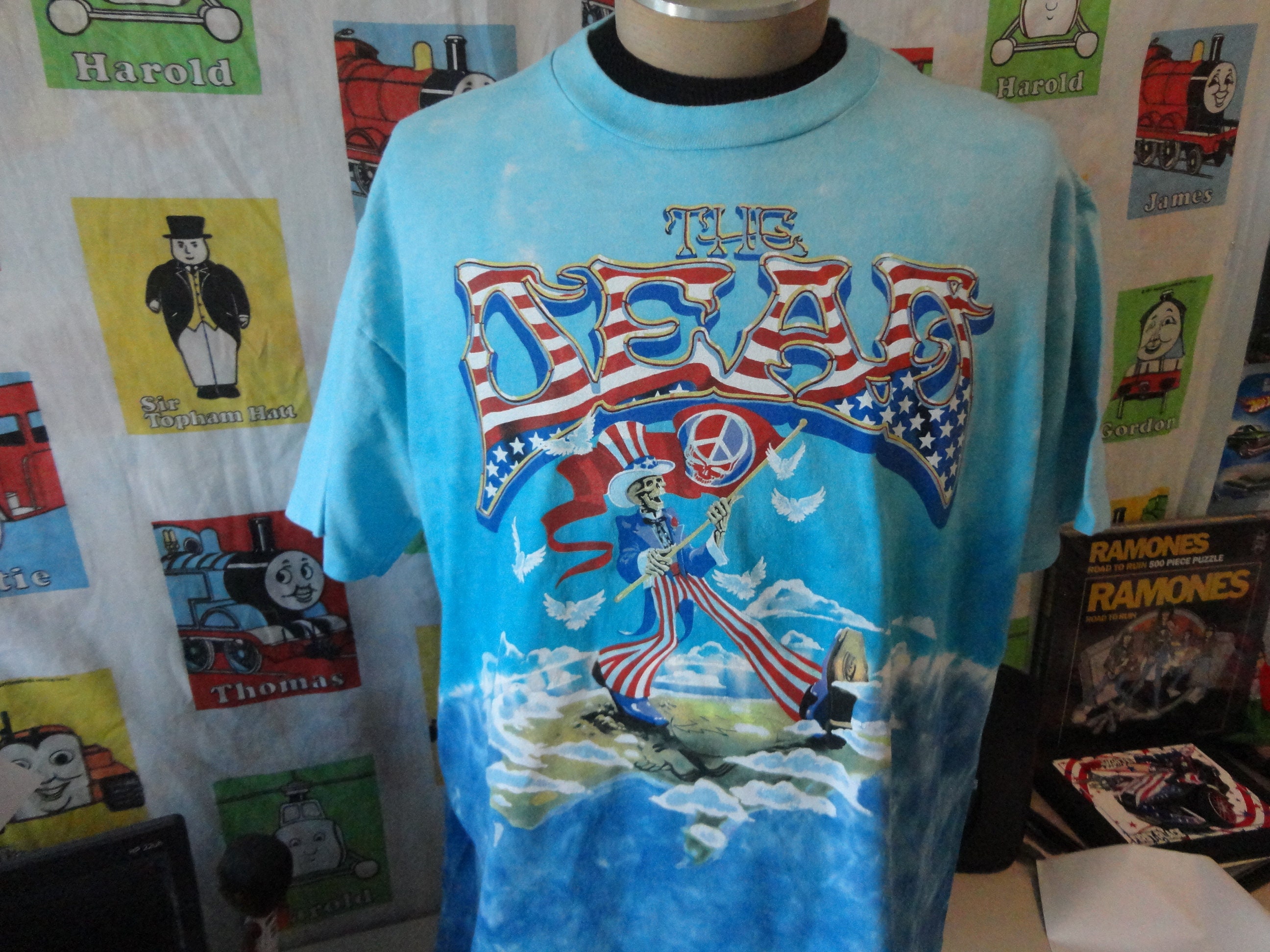 GRATEFUL DEAD MAY Tシャツ Vtg 80s Grateful Fred T-Shirt Grateful Dead 1989 Non Stop