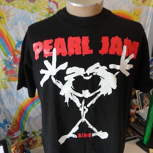 PEARL JAM ALIVE Tシャツ Mサイズ PEARL JAM ALIVE Tシャツ Mサイズ Vintage-Rare-Pearl-Jam-Alive-