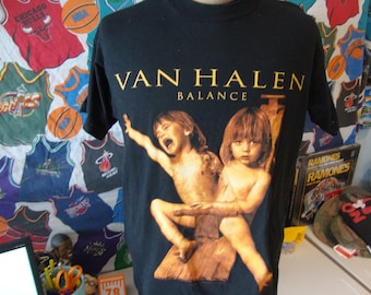 Vintage 90&#39;s VAN HALEN 1995 Balance Sammy Hagar  Heavy Metal Concert tour T Shirt adult size L