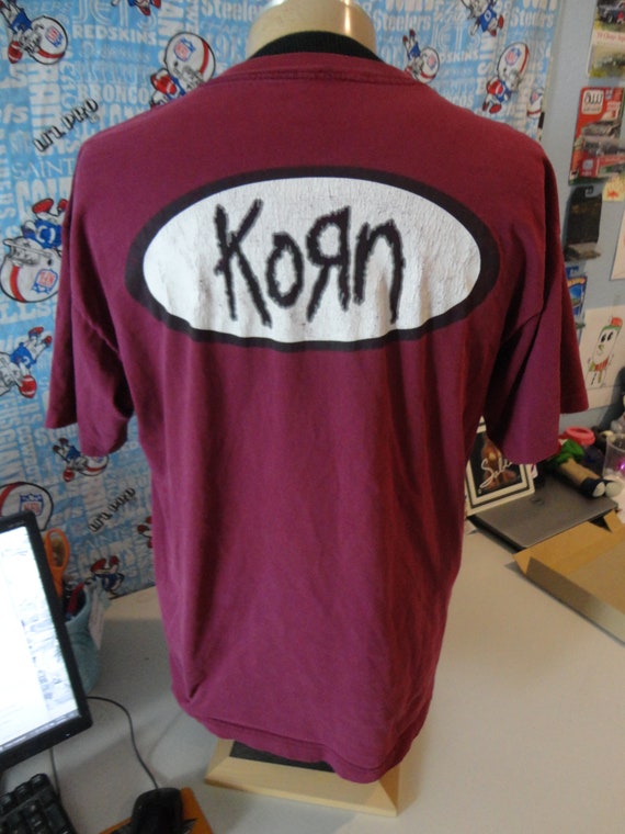 Vintage 90s KORN Tour Concert T Shirt L / XL - image 4