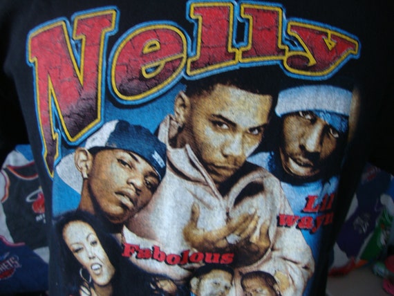 Vintage NELLY RAP Tee Lil' Wayne 2002 Tour T Shir… - image 3