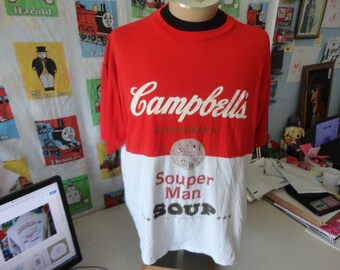 vintage Campbell Soup パロデイ Tシャツ ヴィンテージ CAMPBELL SOUP ADVERTISING T-SHIRT - 古着屋 ｜ mushroom
