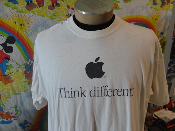Apple Company “Shop Different” Vintage Tee Shirt Wome… - Gem Apple Company “Shop Different” Vintage Tee Shirt Wome… - Gem