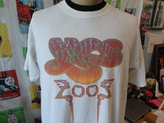 ヴィンテージ YES 2002 ツアー コンサート バンド T シャツ ホワイト T