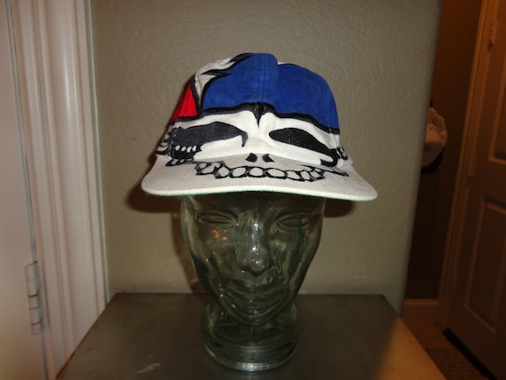 Grateful Dead Dancin Bear Tie-Dye Blue Bucket Hat Liquid Blue