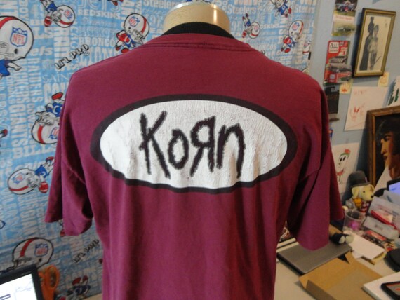 Vintage 90s KORN Tour Concert T Shirt L / XL - image 2