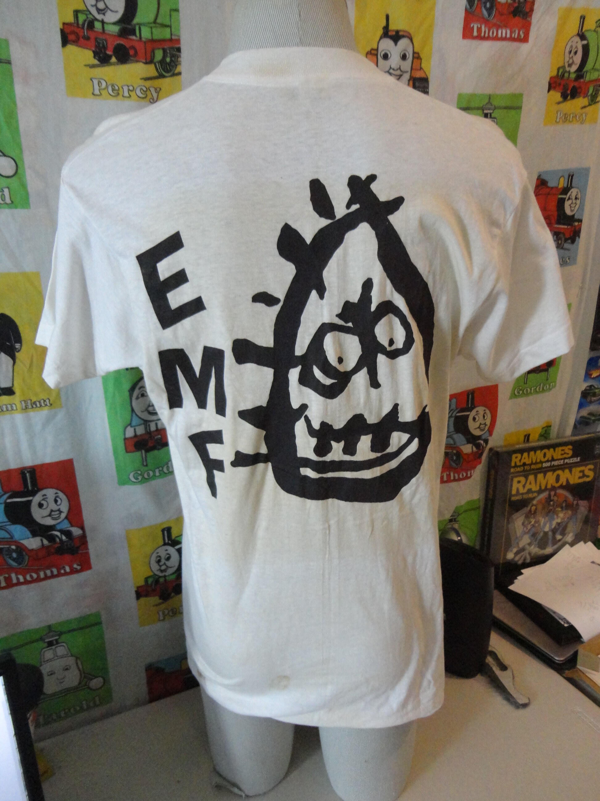 Vintage 90's EMF Unbelievable Band Tee Concert Tour White T Vintage 90's EMF Unbelievable Band Tee Concert Tour White T
