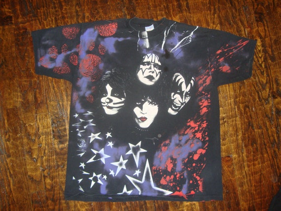 Vintage 90's KISS All Over Print 1996 1997 Concert Tour - Etsy 日本