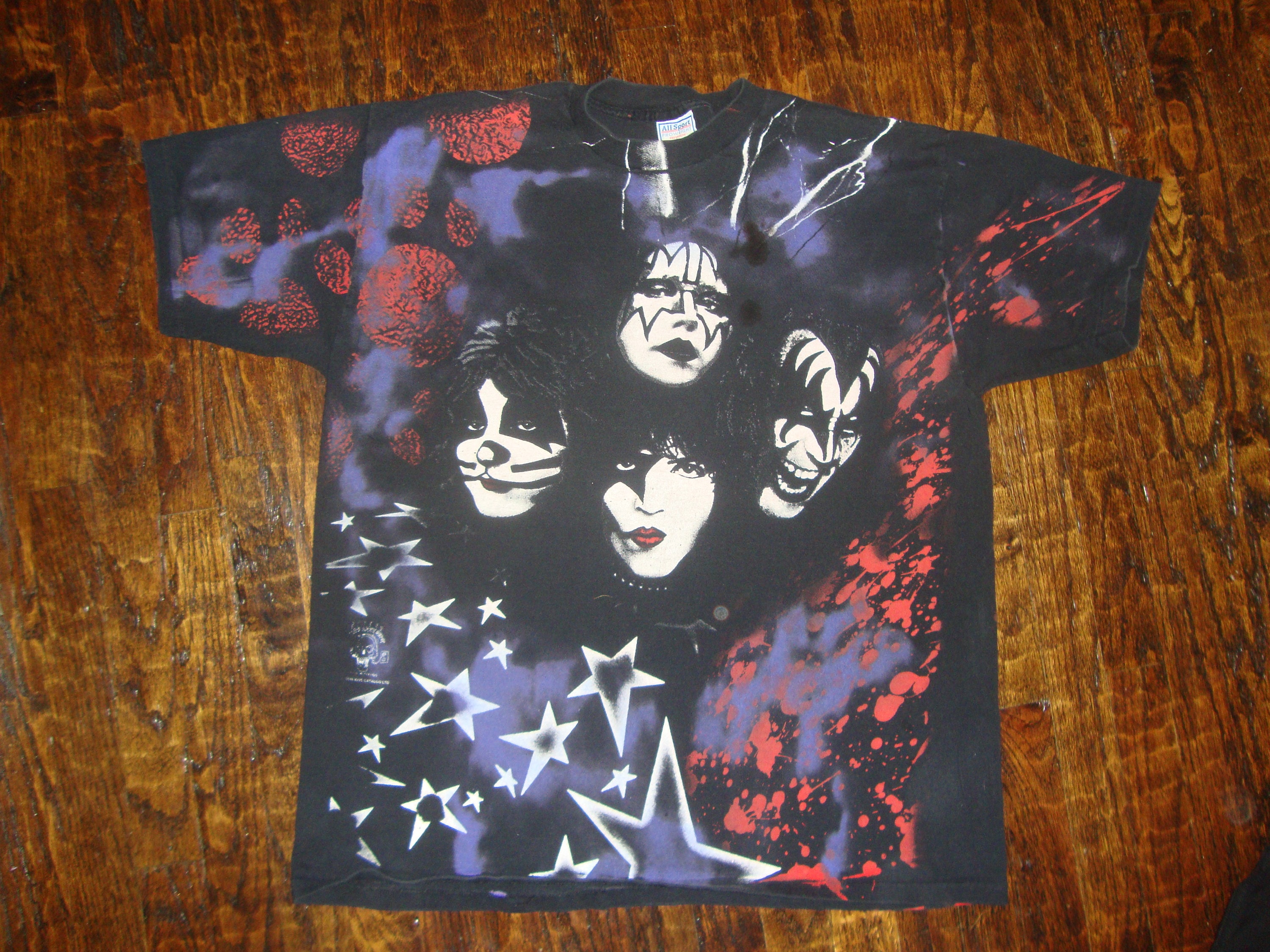 Vintage 90's KISS All Over Print 1996 1997 Concert Tour - Etsy