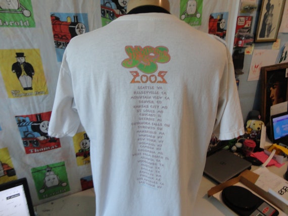 ヴィンテージ YES 2002 ツアー コンサート バンド T シャツ ホワイト T