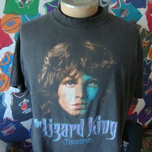 vintage 90&#39;s The Doors Jim Morrison The Lizard King Band Camiseta T Shirt Talla L