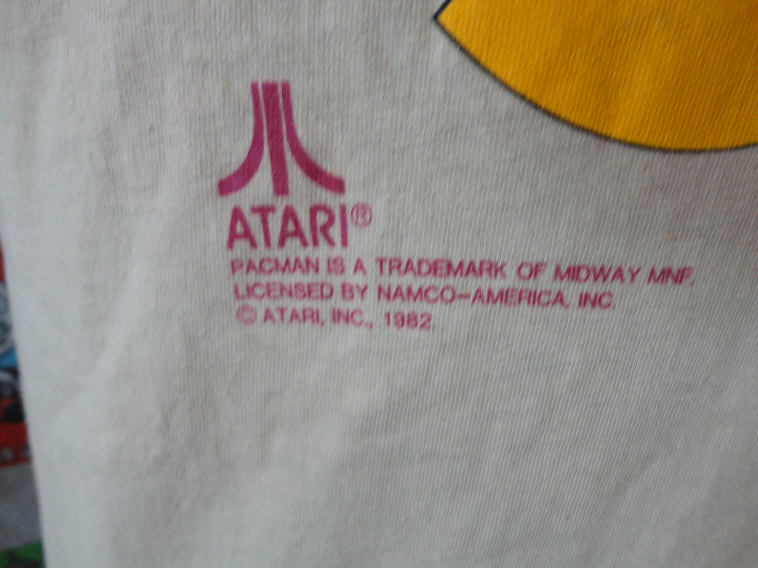 Atari パックマン T シャツ ヴィンテージ 80 年代 1982 ビデオ 