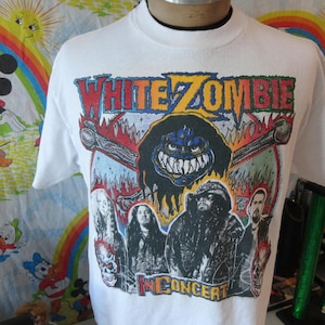 Vintage 90s White Zombie La Sexorcisto Tour Concert Rob Zombie T Shirt L