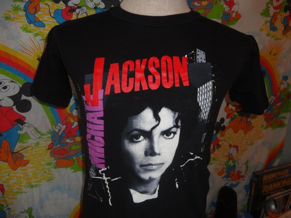 Vintage Michael Jackson 1988 BAD Tour 80's Concert T Shirt