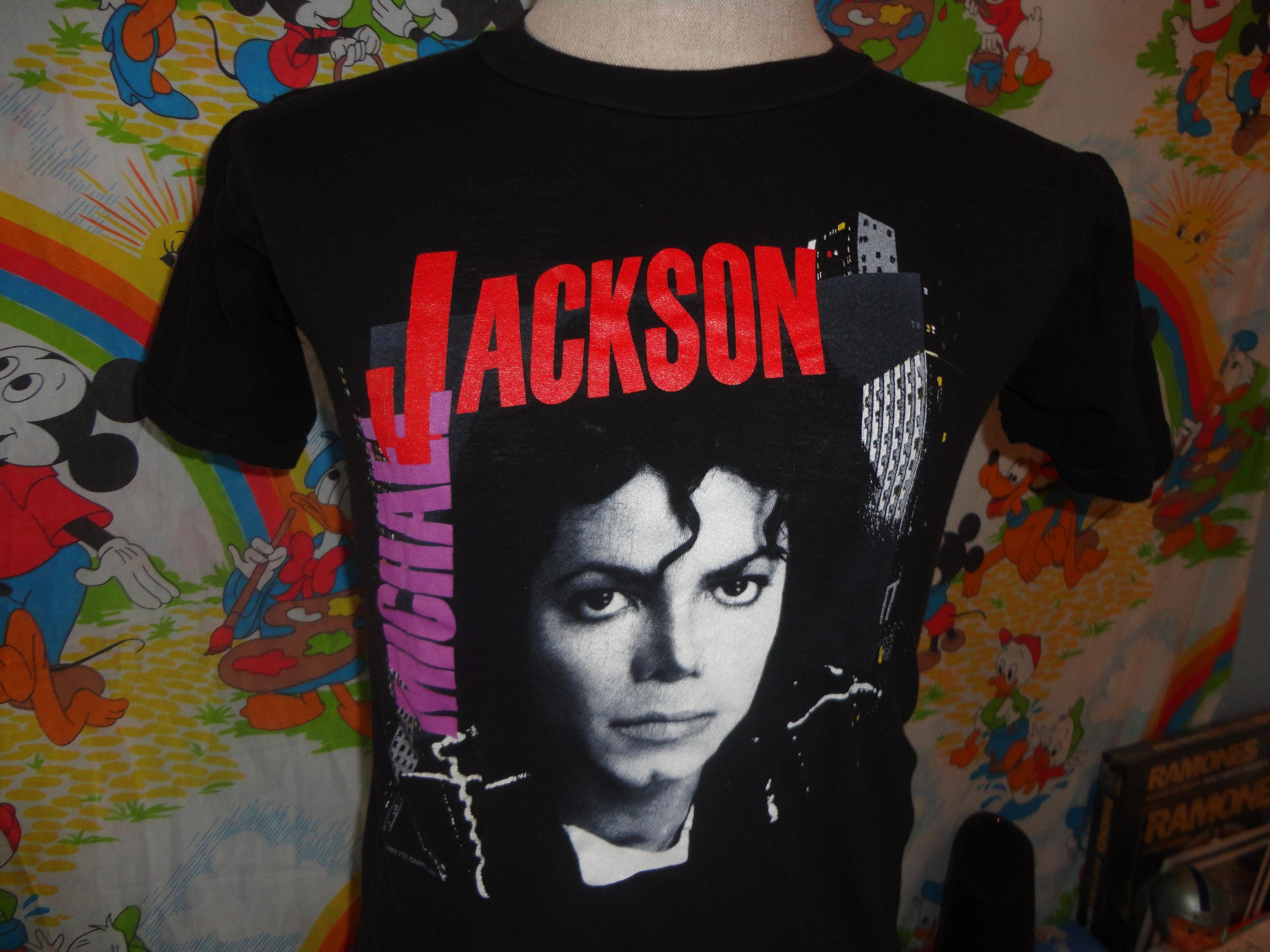 Vintage Michael Jackson 1988 BAD Tour 80's Concert T Shirt