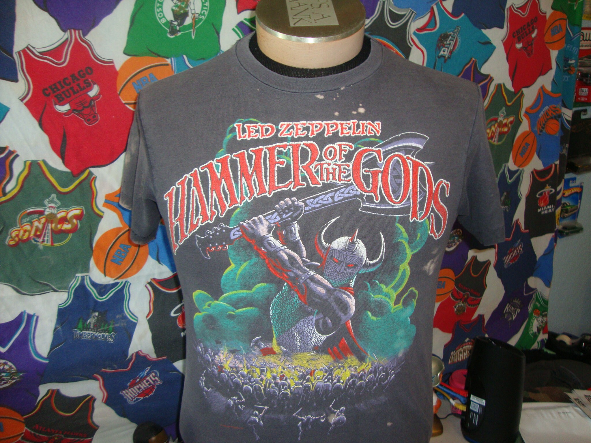 Vintage 80's Led Zeppelin Hammer of the Gods Rock Band - Etsy