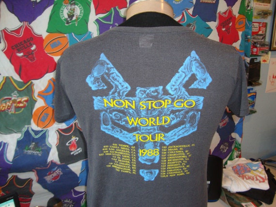 Vintage 80's Robert Plant Non Stop Tour Go 1988 T… - image 2