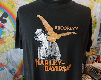 90s Harley-Davidson Brooklyn カスタムTシャツ 90s Harley-Davidson Brooklyn カスタムTシャツ