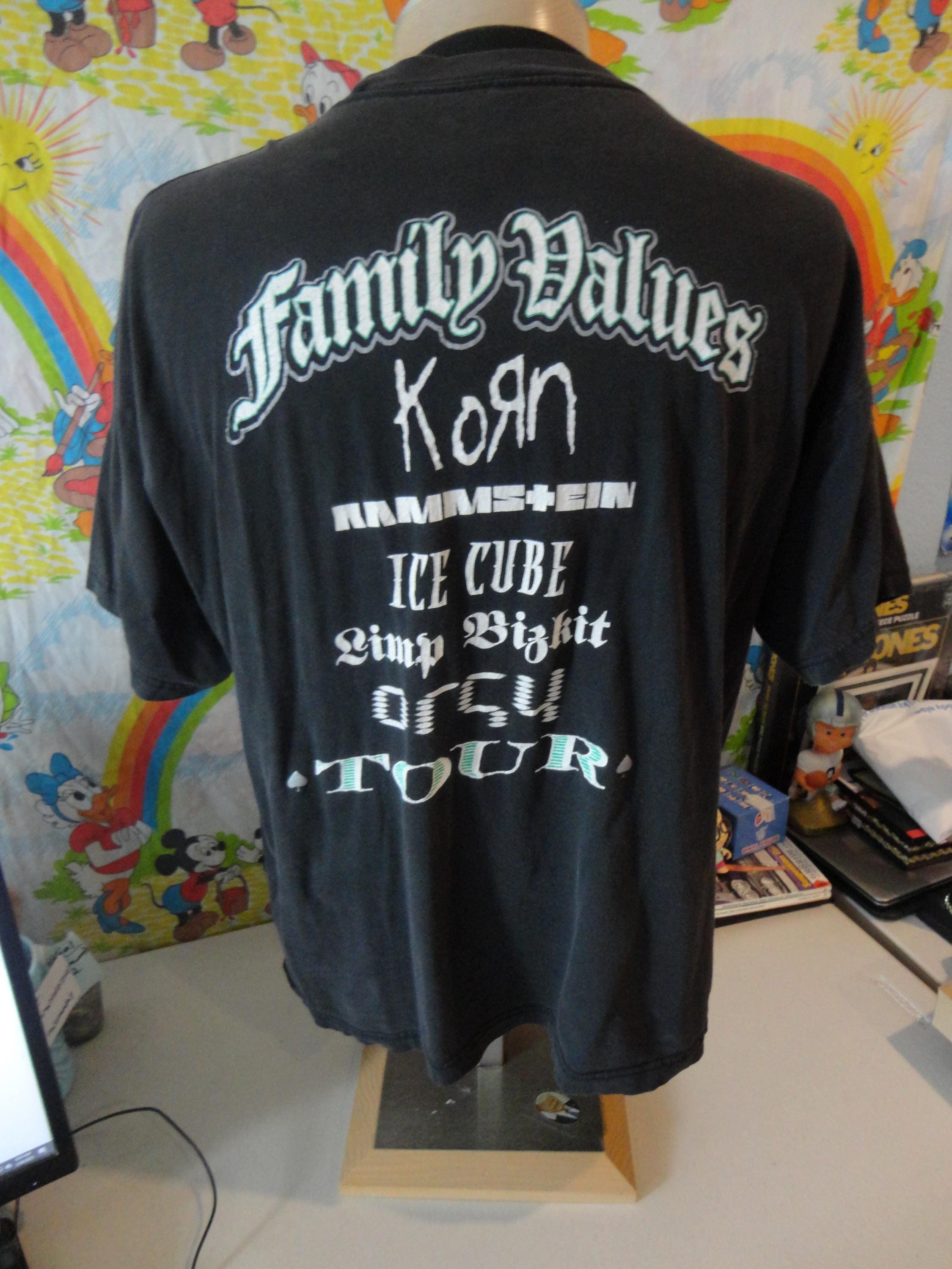 Vintage Family Values Tour 1998 Rock T-shirt XL Original Korn Limp