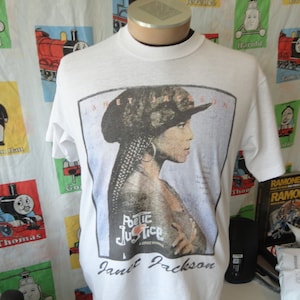 Vintage 90&#39;s Janet Jackson Poetic Justice Movie Promo T Shirt L