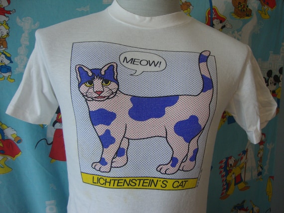 Vintage 80's ROY LICHTENSTEIN'S Cat 1987 Pop Art … - image 1