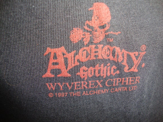 Vintage 90's Alchemy Gothic 1997 DRAGON tee 1990'… - image 3