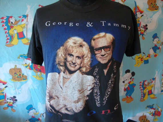 Vintage 90's Tammy Wynette and George Jones Band T
