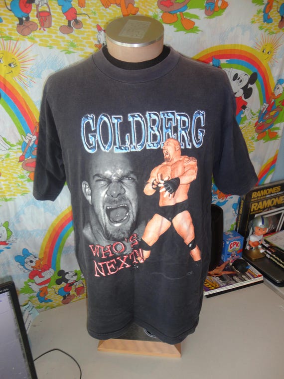 Vintage 90's Bill Goldberg WCW Wrestling T shirt Size XL View 2