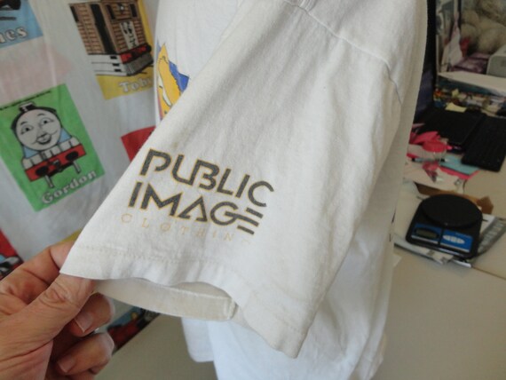 Vintage 80's Public Image Clothing tee skate skat… - image 7