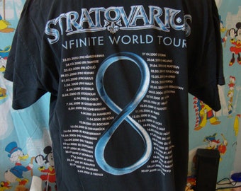 Vintage Stratovarius Infinite 2000 Tour Concert Tee Band T Shirt