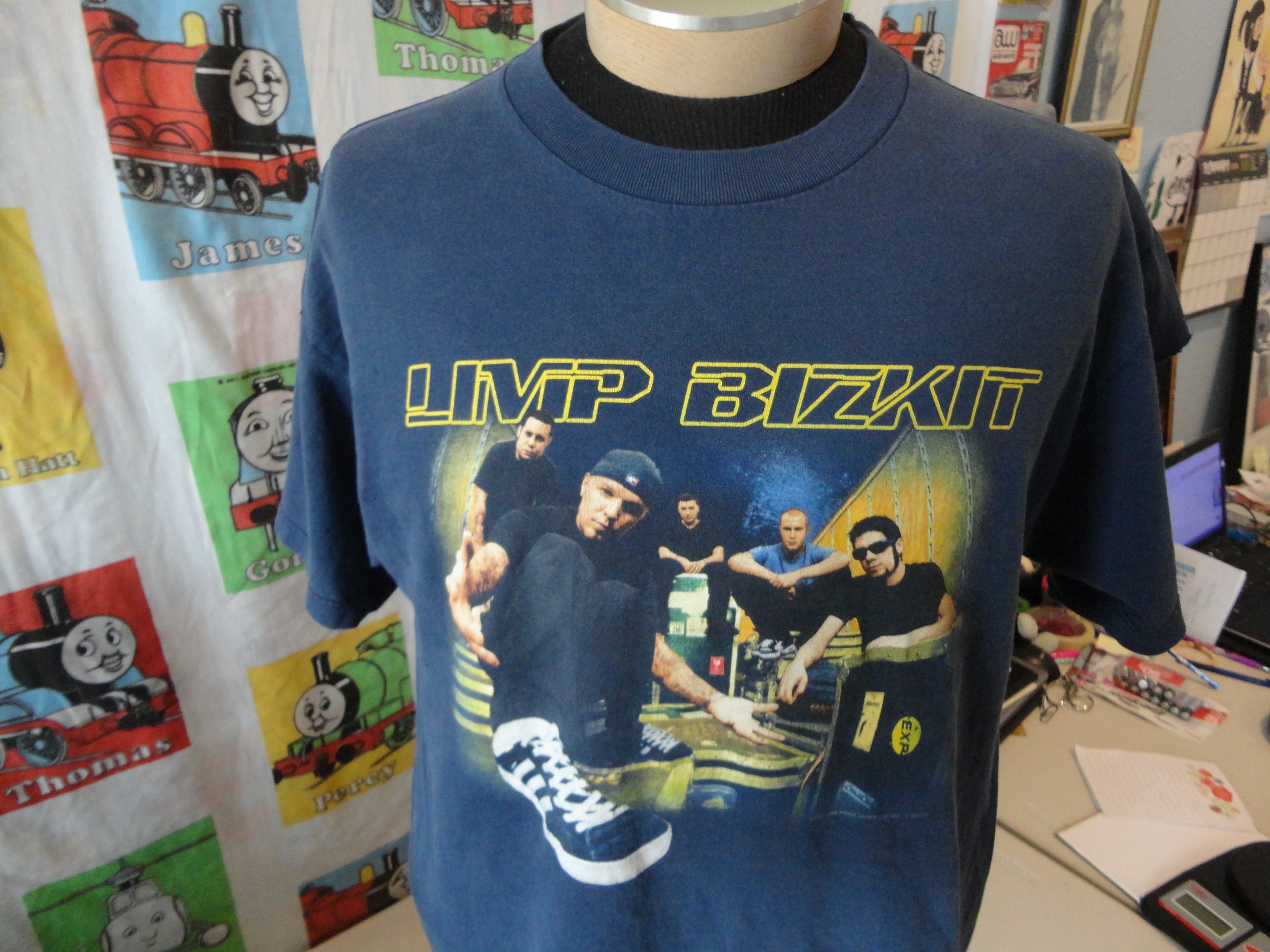 Vintage 2000 Limp Bizkit rap hip hop nu heavy metal concert chocolate  starfish Tour T Shirt L