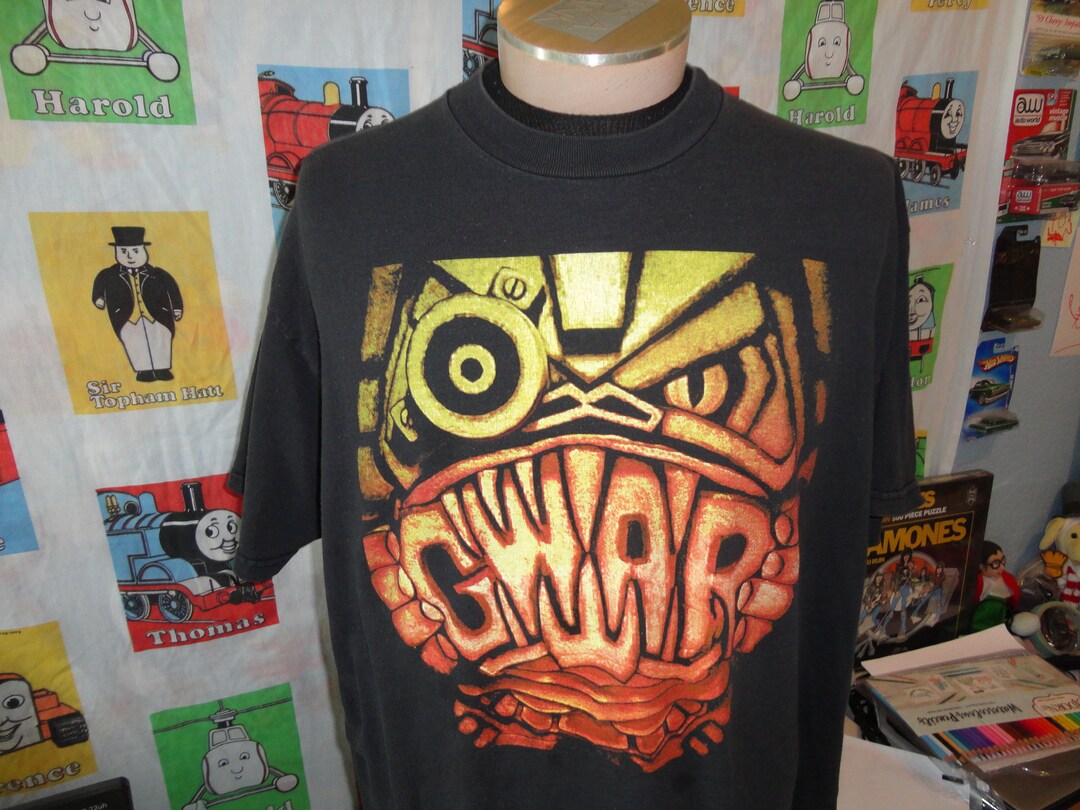 Vintage Gwar Heavy Metal Rock Band Tour T Shirt 90s White