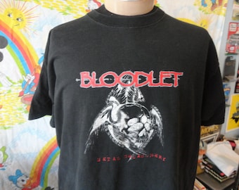 Vintage Bloodlet Metal debauchery band tee Tour T shirt Size 2XL