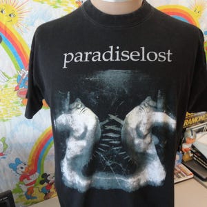 Vintage Paradise Lost X 2005 tee Goth T Shirt L